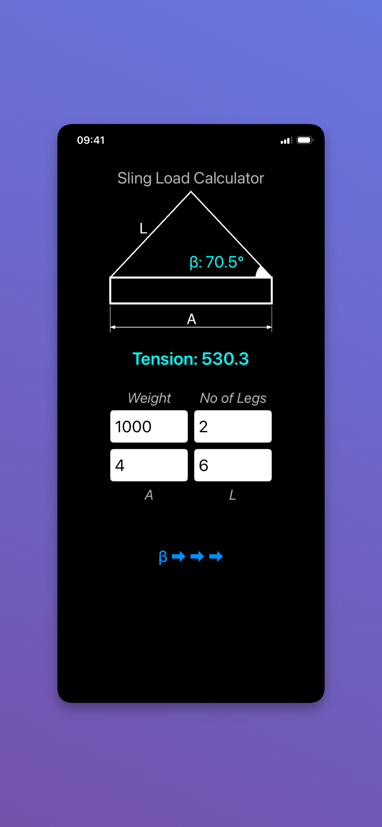Sling Load Calculator Easy screenshot 3