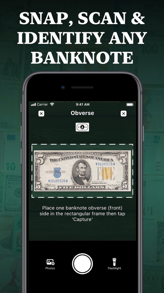 #2. Dollar Bill Scanner (iOS) Podle: Uladzislau Yanushka