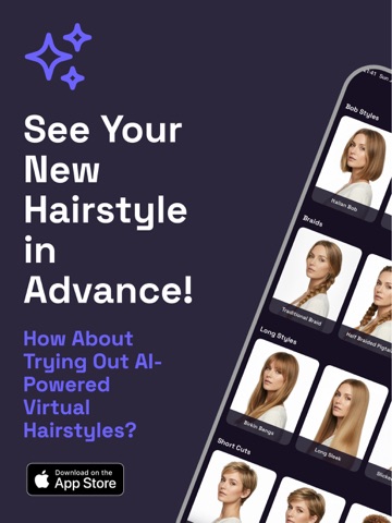Hairmatic: AI Hair Styler iPad screenshot