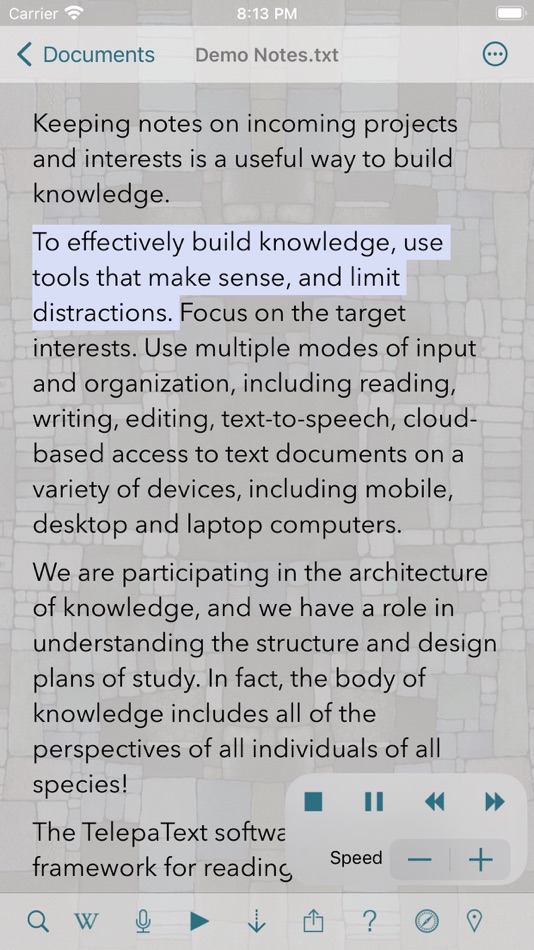 #1. TelepaText - editor, speech (iOS) By: Imaja