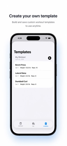 Gym Log - Workout Journal Screenshot 4 of 5
