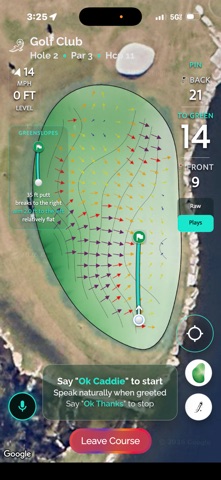 Ok Caddie iPhone screenshot
