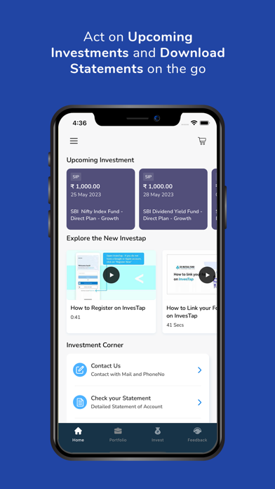 SBI Mutual Fund - InvesTap Screenshot