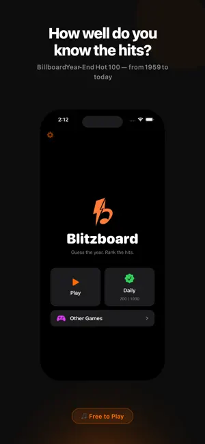Blitzboard - Music Trivia screenshot 2