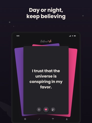 Believe: Daily Affirmations iPad screenshot