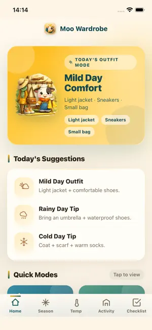 Moo Outfit Board iPhone screenshot 1