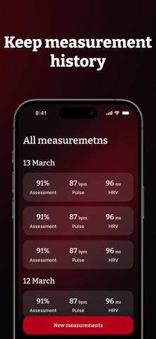 PulseLens: Heart Rate Monitor iPhone screenshot