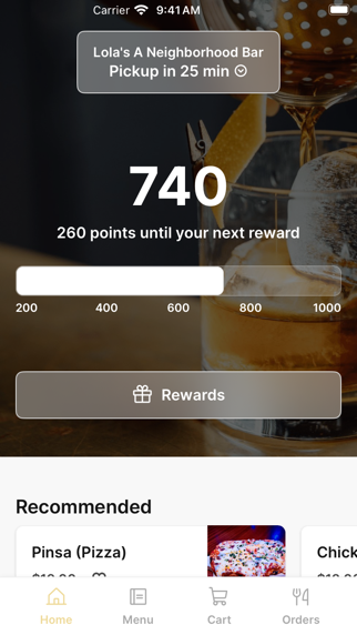 Lola's A Neighborhood Bar app screenshot