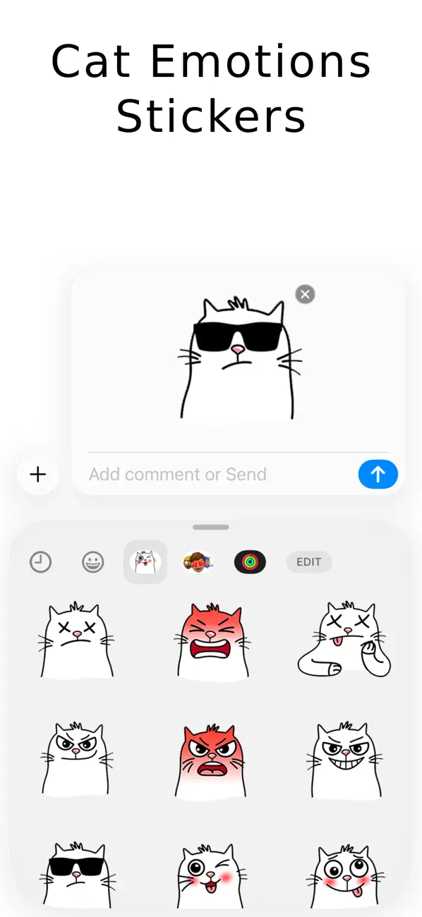 Screenshot #3 pour Cat Emotions Stickers