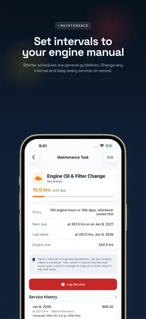 Boat Log & Maintenance - Helm screenshot 3