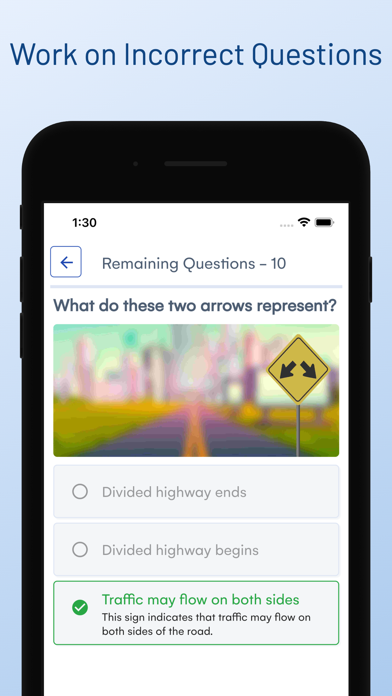 Arkansas DMV Drivers Test Prep Screenshot
