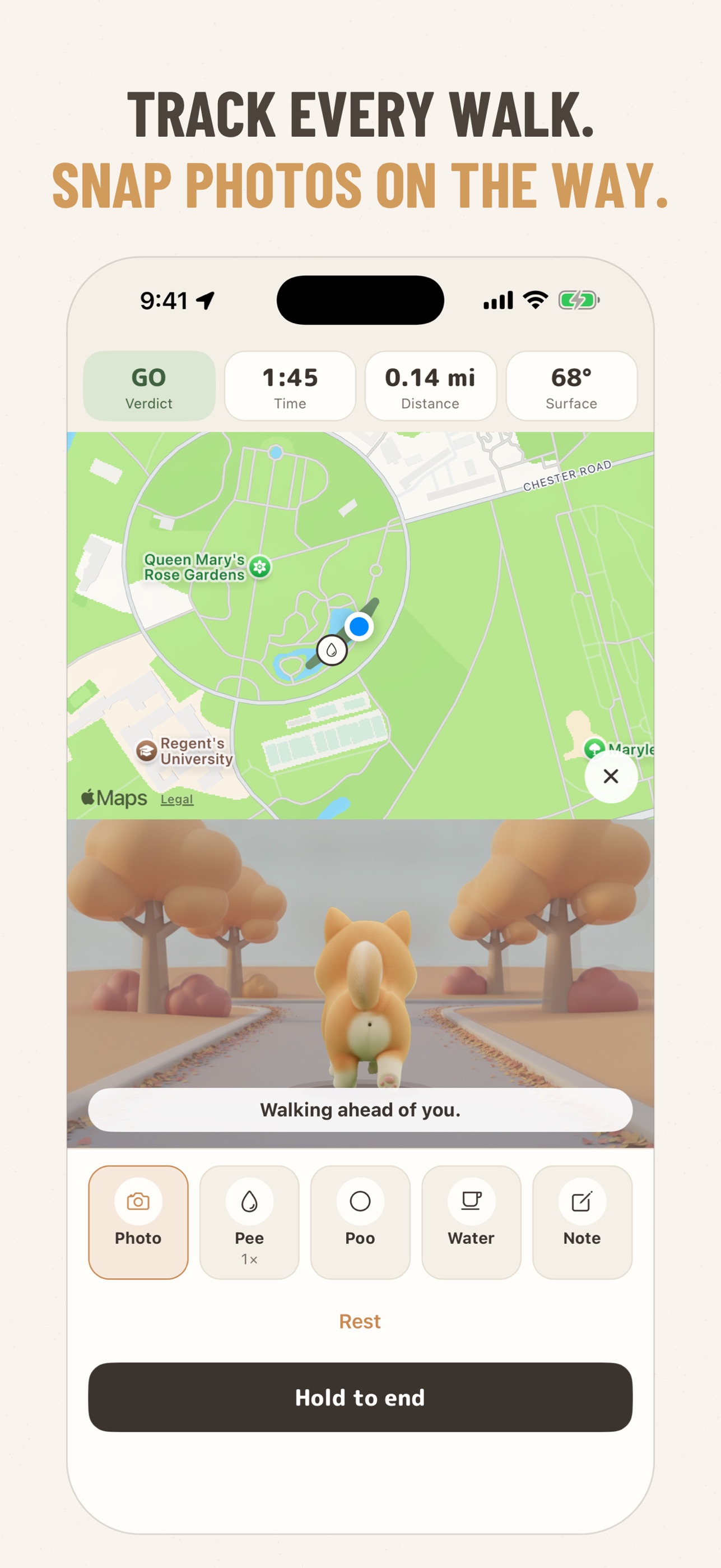 Screenshot 2 of Paw Weather: Dog Walk Tracker