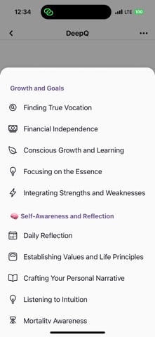 DeepQ: AI Horoscope & Tarot iPhone screenshot