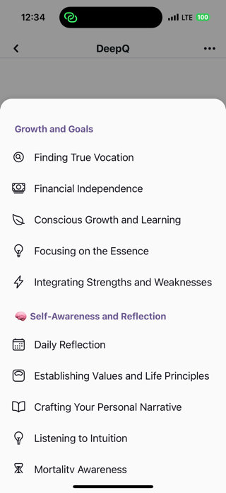 DeepQ: AI Horoscope & Tarot Screenshot 4 of 6