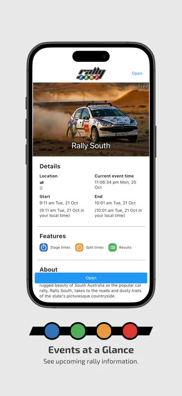 RallySafe - Spectators app screenshot 2 of 4