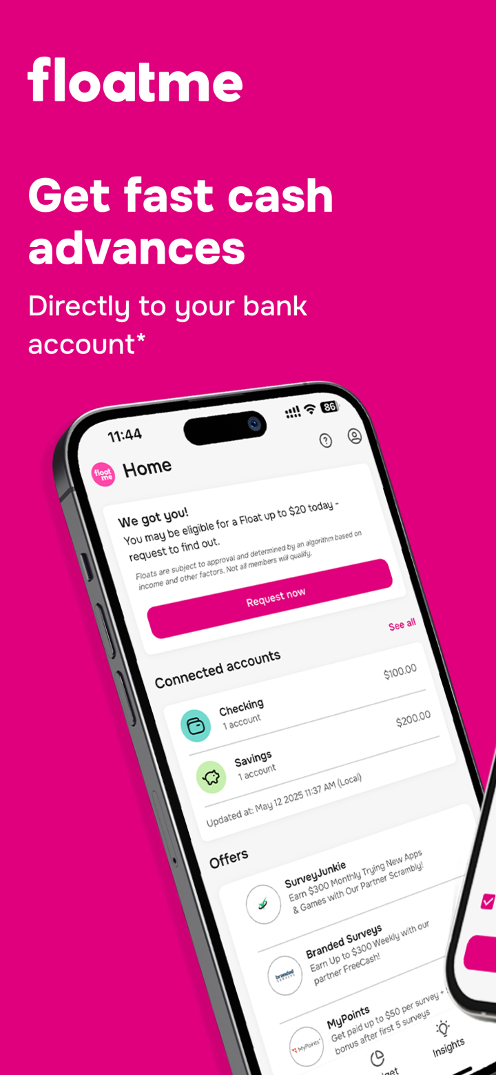 FloatMe: Easy Cash Advances screenshot 1