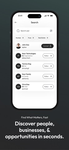 InfoProfile: Digital Card iPhone screenshot