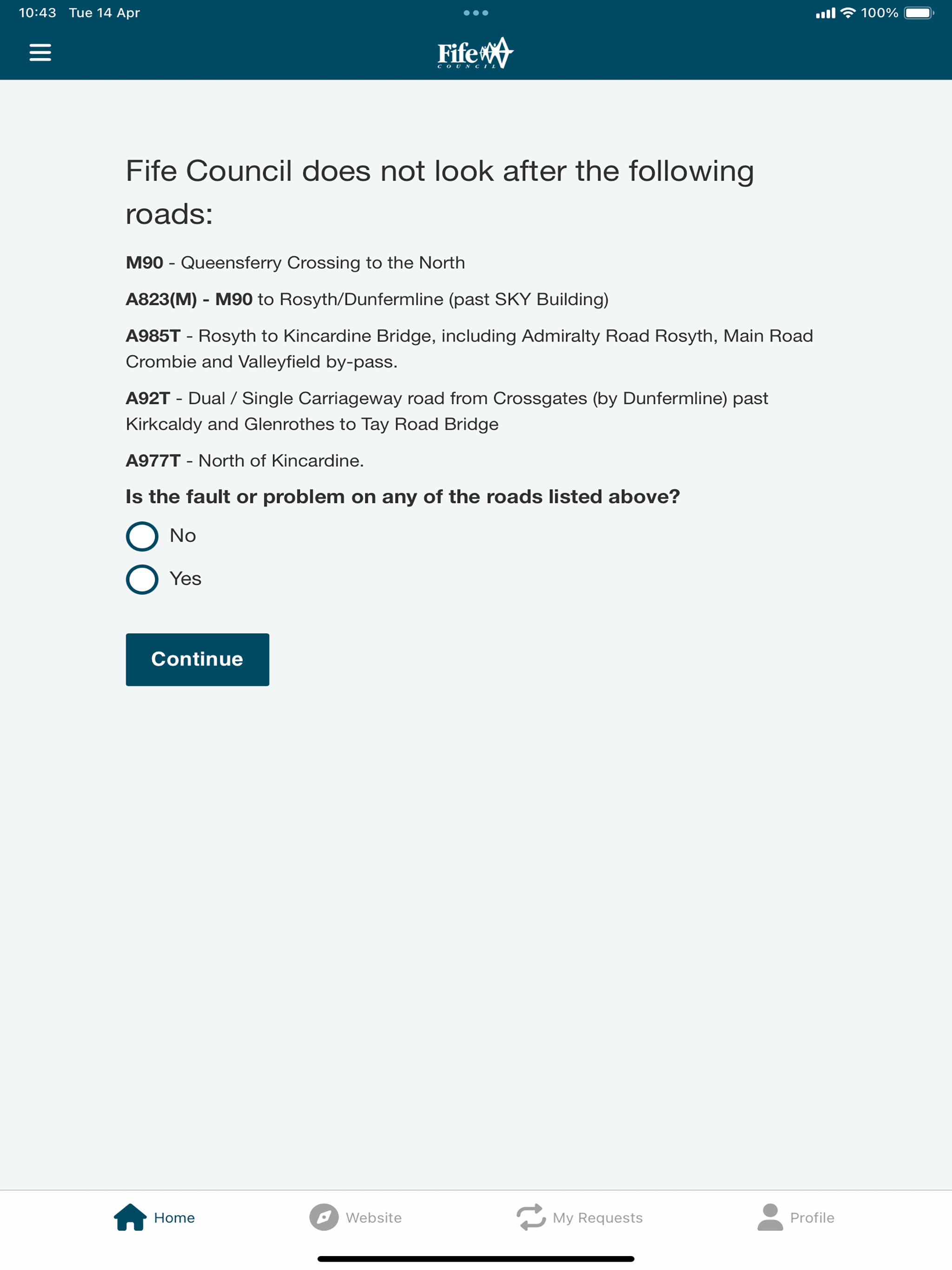 Fife Council screenshot 8