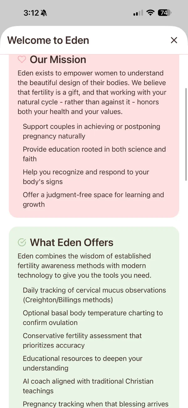 Screenshot #1 pour Eden Fertility