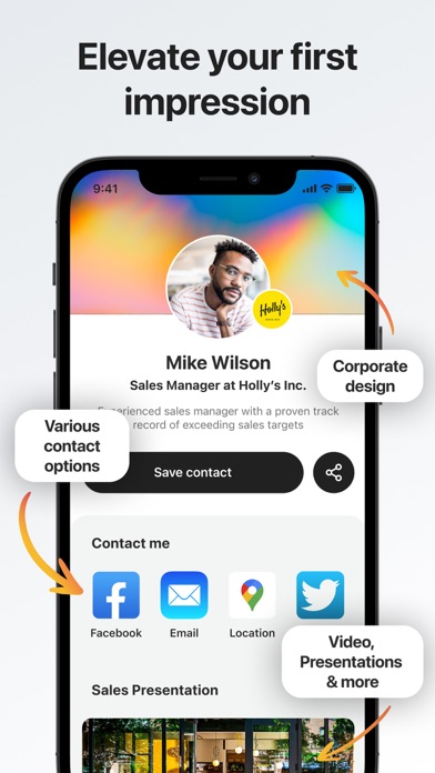 The Last Business Card for BB Screenshot