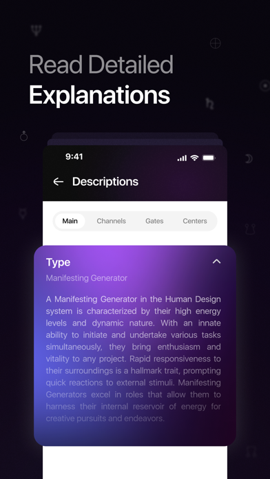 My Human Design App:Hure Chart Screenshot
