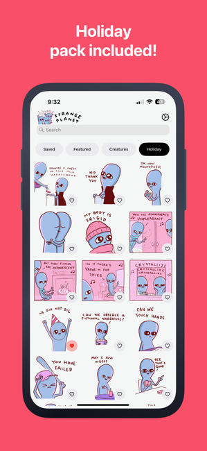 Strange Planet Stickers Screenshot