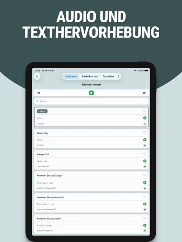Hebräisch schnell lernen iPad screenshot