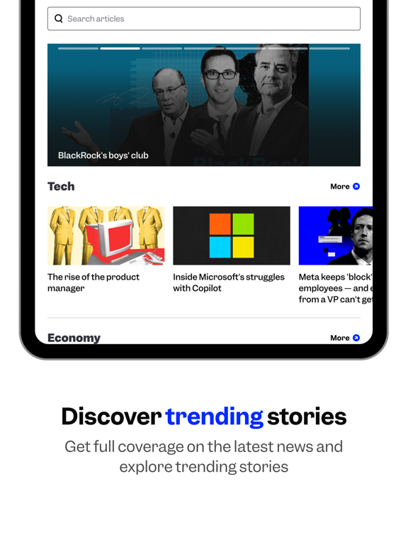 Business Insider iPad screenshot 4 - News app