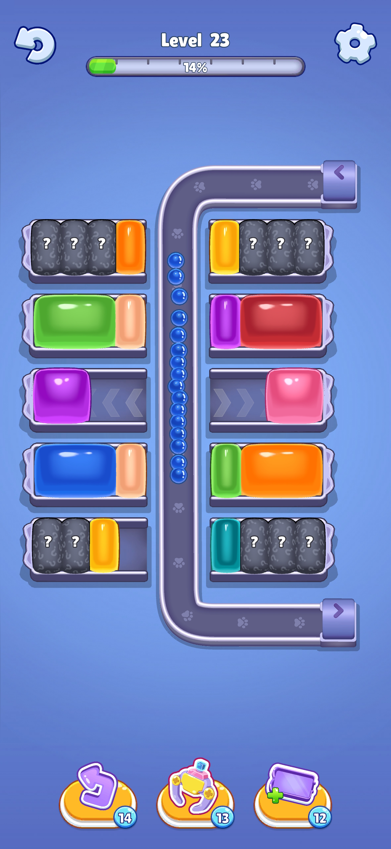 Jelly Cat Sort: Loop Puzzle screenshot 3