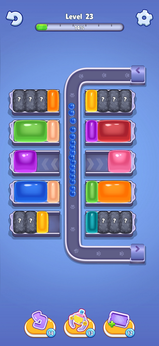 Jelly Cat Sort: Loop Puzzle Screenshot 3 of 7