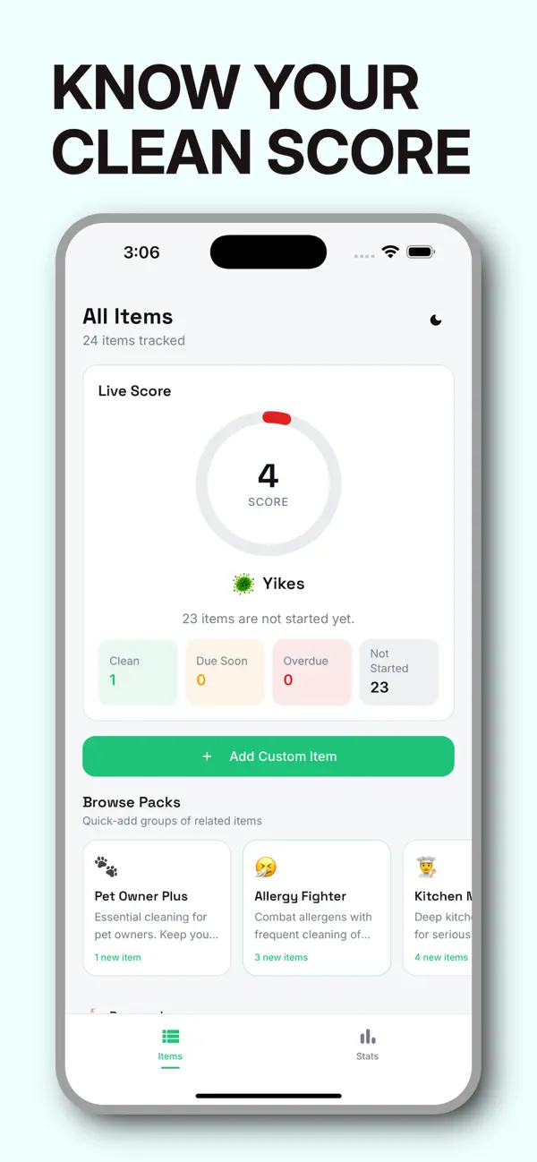 Screenshot #2 pour Cleaned It - Cleaning Tracker