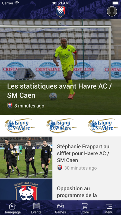 SM Caen Capture d'écran de l'application