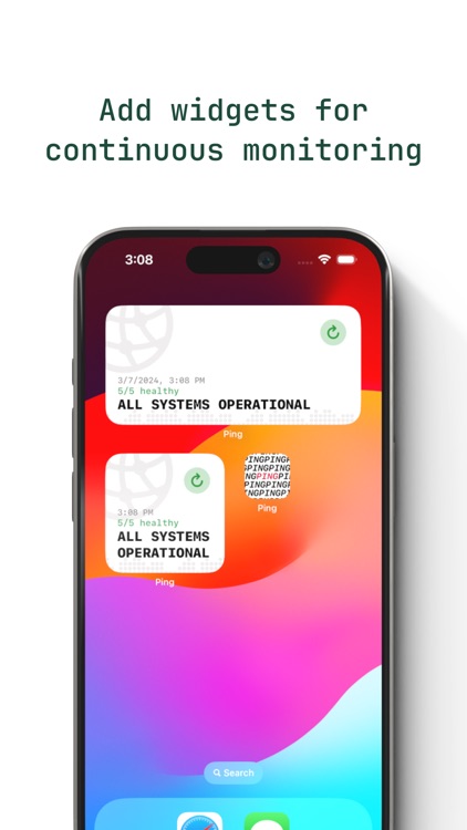 Ping: website monitoring