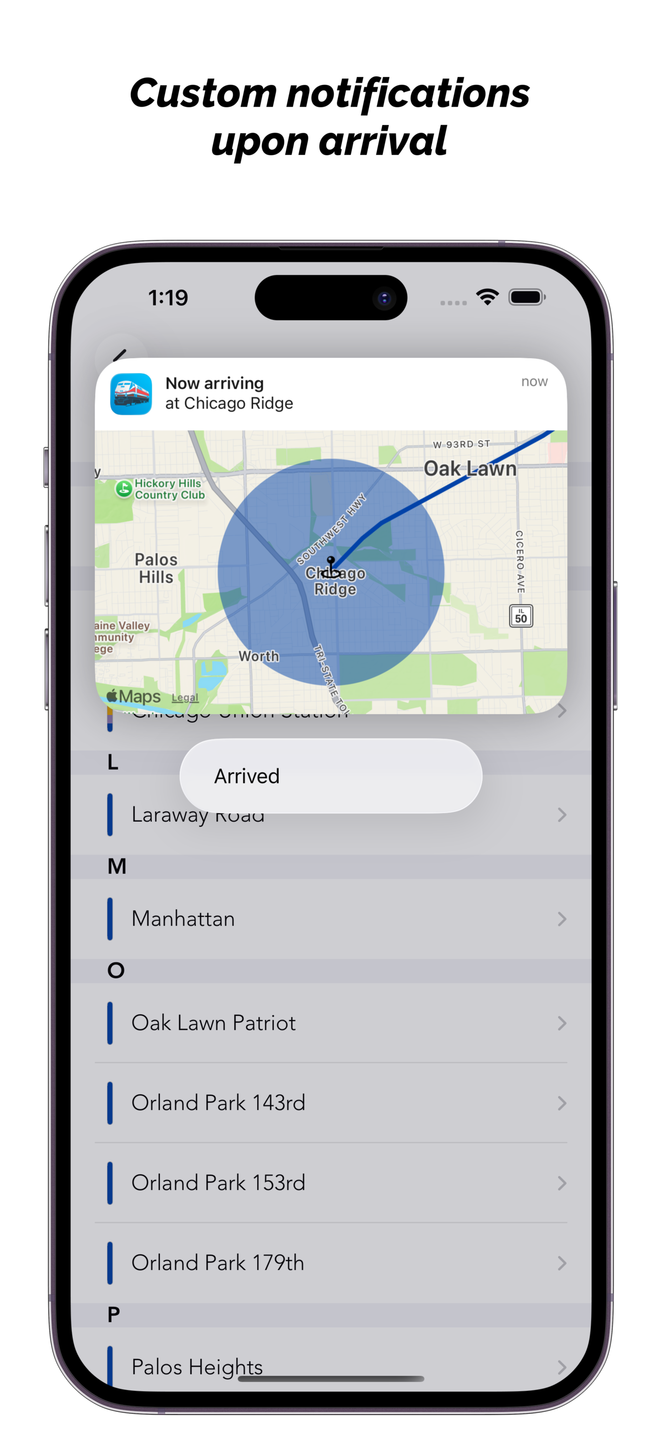 Metra Destinations - Arrive screenshot 4