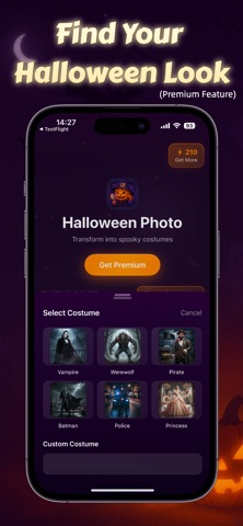 Spirit Halloween Costume AI iPhone screenshot