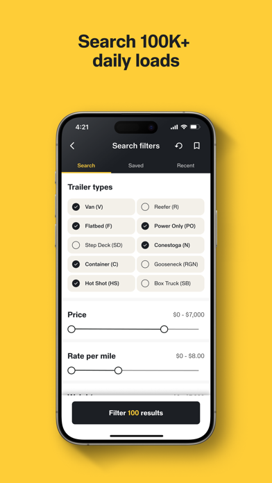 TruckSmarter Load Board & Fuel Screenshot