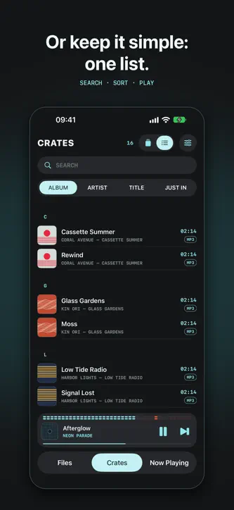 Headroom: VU Music Player screenshot 4