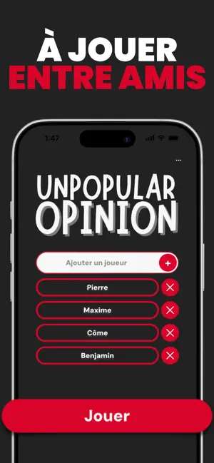 Unpopular Opinions, Jeu débats iPhone screenshot 5