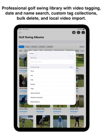 DualSwing: Golf Swing Analyzer iPad screenshot