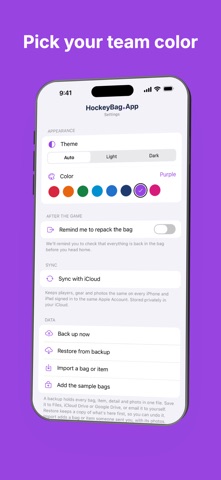 HockeyBag.App screenshot 5
