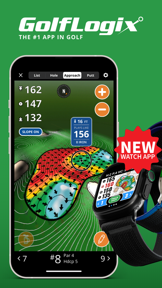 GolfLogix Golf GPS App + Watch - 8.1.1 - (iOS)
