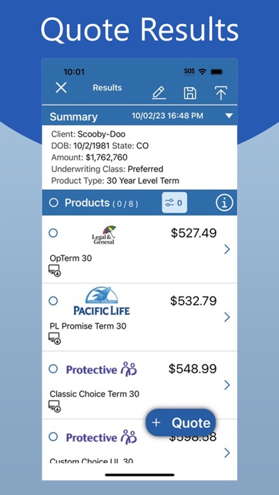 Crump Life Insurance Services Screenshot