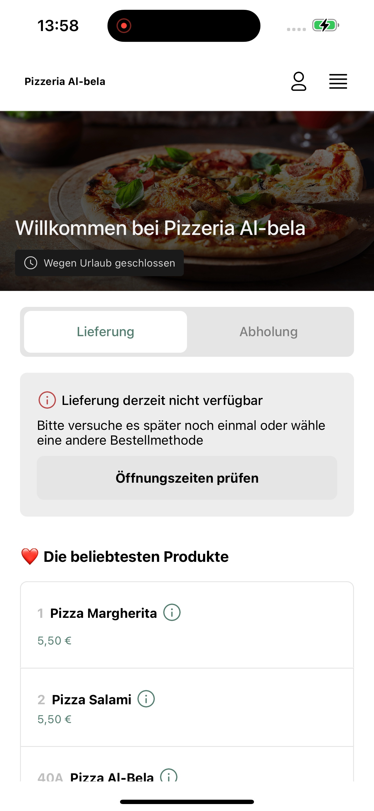 Pizzeria Al-bela
