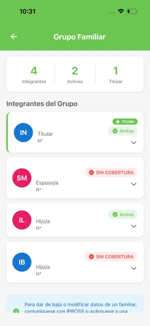 Ipross Obra Social Río Negro iPhone screenshot 5