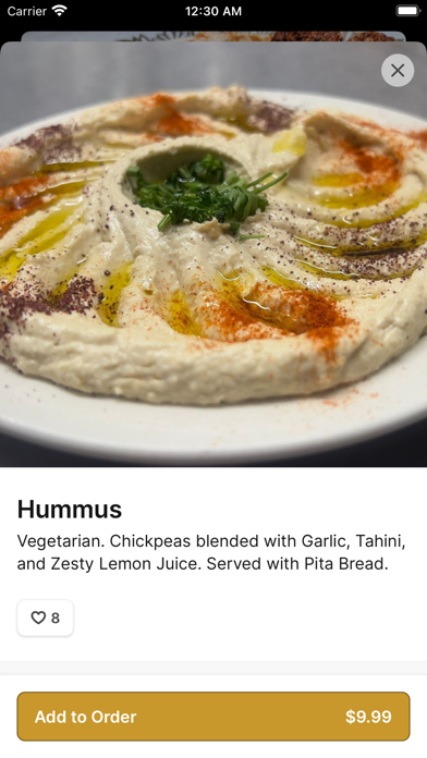 Aroma Mediterranean Cuisine iPhone screenshot 3 - Food & Drink app