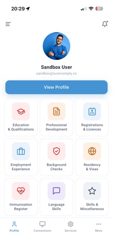 OnePassport Profile screenshot