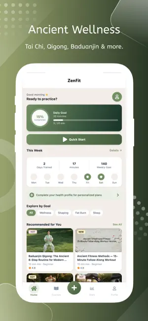ZenFit - Ancient Fitness screenshot 1
