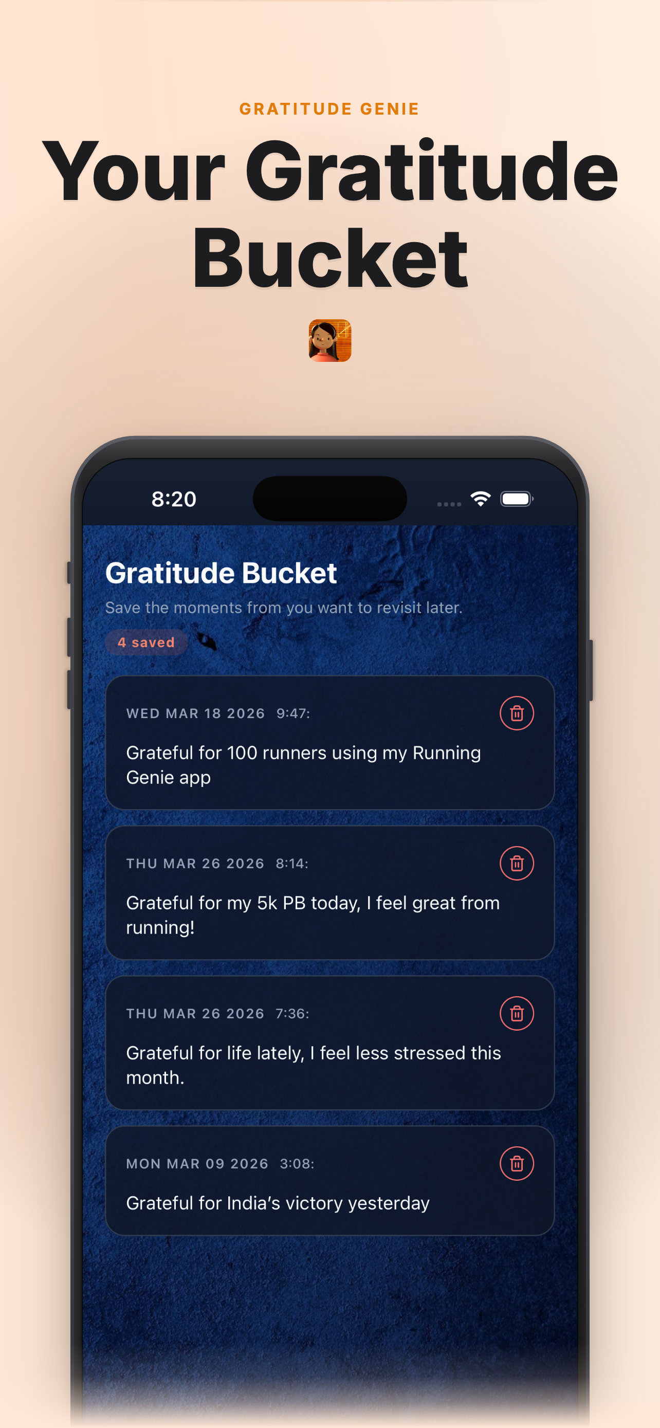 Gratitude Genie: Daily Journal