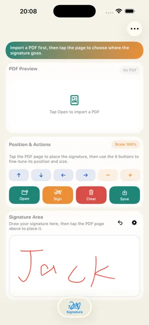 PDF Signature Assistant screenshot 1