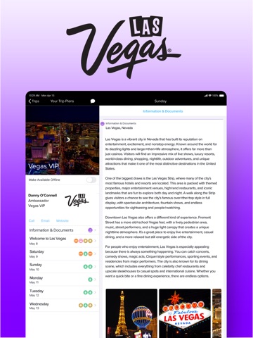 Trip Plans for Las Vegas CVA